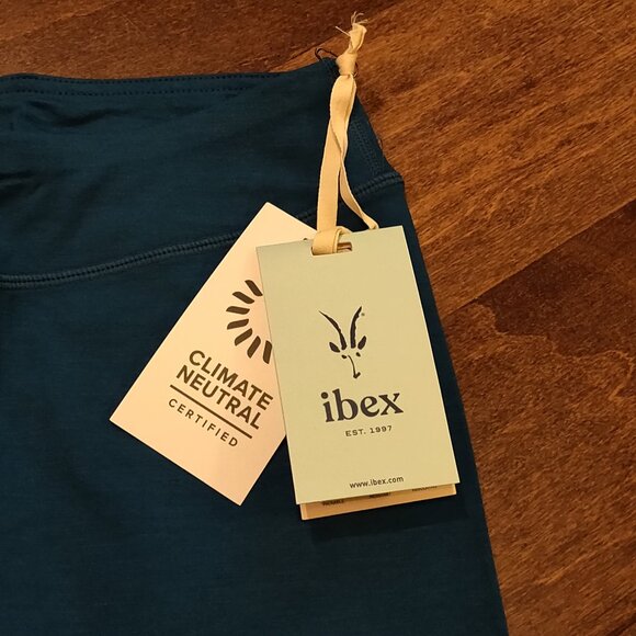 ibex Women's Woolies Tech Merino Base Layer Bottoms Deep Ocean XS - Picture 2 of 6